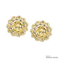 2 Carat Fancy Yellow Earring Jacket Made with Swarovski Zirconia